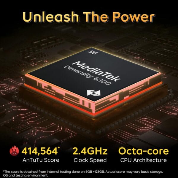 iQOO Z9 Lite 5G (Aqua Flow, 4GB RAM, 128GB Storage) | Dimensity 6300 5G | 50MP Sony AI Camera | Charger in The Box - Image 2