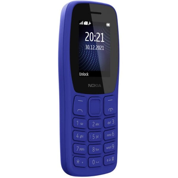 Nokia 105 Classic | Single SIM Keypad Phone with Built-in UPI Payments, Long-Lasting Battery, Wireless FM Radio | Without Charger | Blue - Image 2