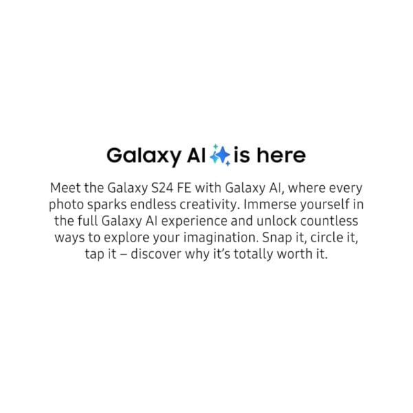 Samsung Galaxy S24 FE 5G AI Smartphone (Graphite, 8GB RAM, 256GB Storage) - Image 4