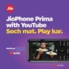 JioPhone Prima 2 4G Keypad Phone with Premium Design, YouTube, JioTV, JioCinema, JioSaavn, JioPay(UPI), Video Calling, LED Torch, Digital Cameras | Locked for JioNetwork, Black - Image 3