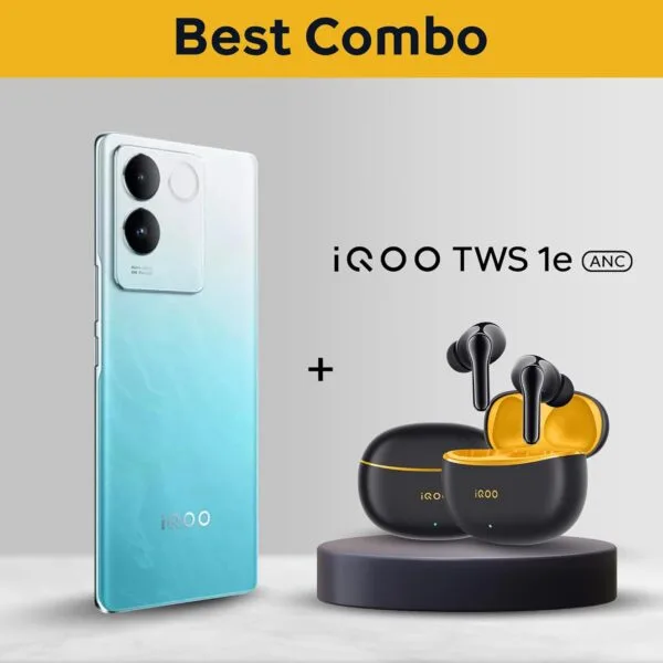 iQOO Z7 Pro 5G (Blue Lagoon, 8GB RAM, 128GB Storage) | 3D Curved AMOLED Display | 4nm MediaTek Dimesity 7200 5G Processor | 64MP Aura Light OIS Camera | Segment's Slimmest & Lightest Smartphone - Image 3