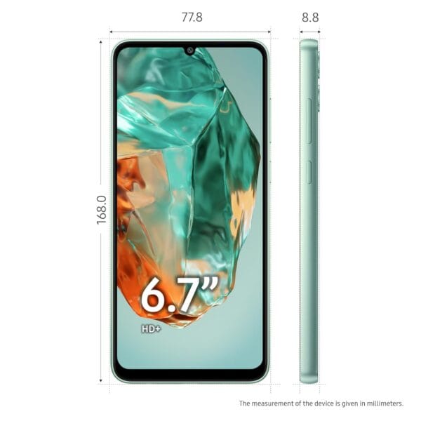 Samsung Galaxy M05 (Mint Green, 4GB RAM, 64 GB Storage) | 50MP Dual Camera | Bigger 6.7" HD+ Display | 5000mAh Battery | 25W Fast Charging | 2 Gen OS Upgrade & 4 Year Security Update | Without Charger - Image 4