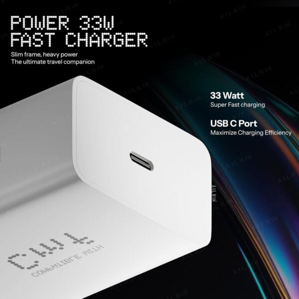 CMF 33W Charger by Nothing, USB C Adapter for CMF Phone 1/Nothing Phone 2a/Phone 2a Plus/Phone 2/Phone 1/Tablet/Samsung M05/M35/M15/F15/M14, 33watt Fast Charge Adaptor for Other Type C Devices - Image 2