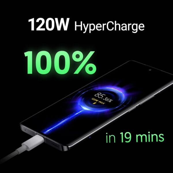 Redmi Note 13 Pro+ (Fusion Black, 12GB RAM, 256GB Storage) | World's First Mediatek 7200 Ultra 5G | 200MP Hi-Res Camera | 1.5K Curved AMOLED | 120W HyperCharge - Image 6