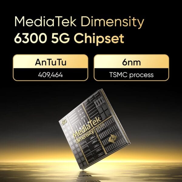 realme NARZO N65 5G (Amber Gold 6GB RAM, 128GB Storage) India's 1st D6300 5G Chipset | Ultra Slim Design | 120Hz Eye Comfort Display | 50MP AI Camera| Charger in The Box - Image 7