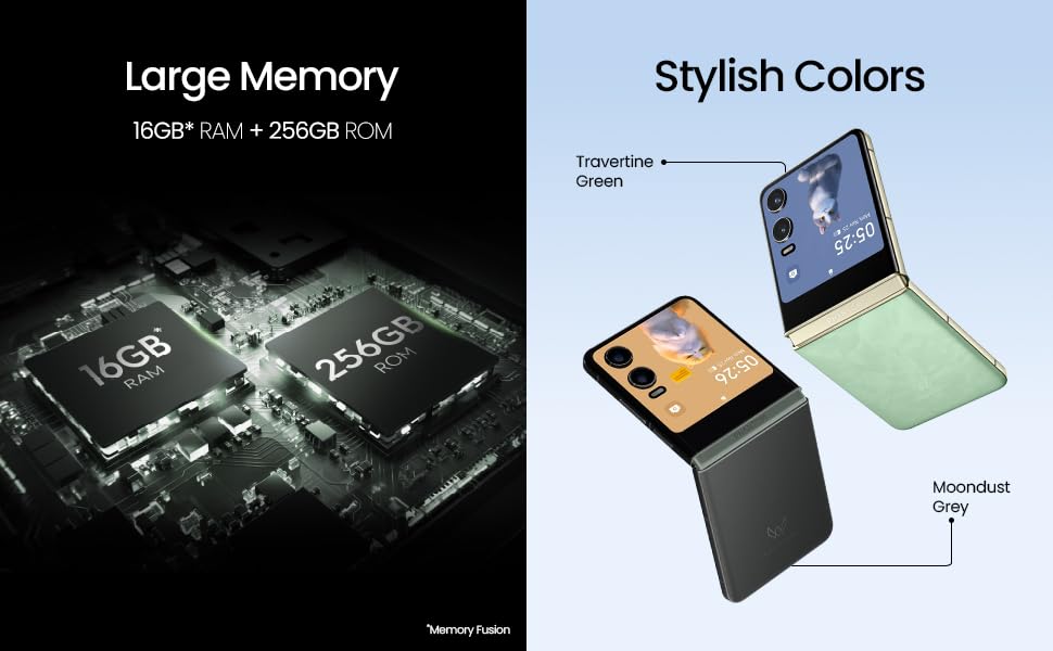 Large Memory and Stylish Colors