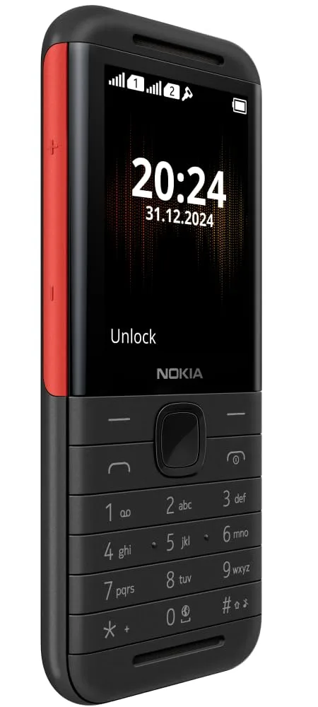 Nokia 5310 Dual SIM Keypad Phone with MP3 Player, Wireless FM Radio and Rear Camera with Flash | 1 Year Replacement Guarantee | Black/Red - Image 4
