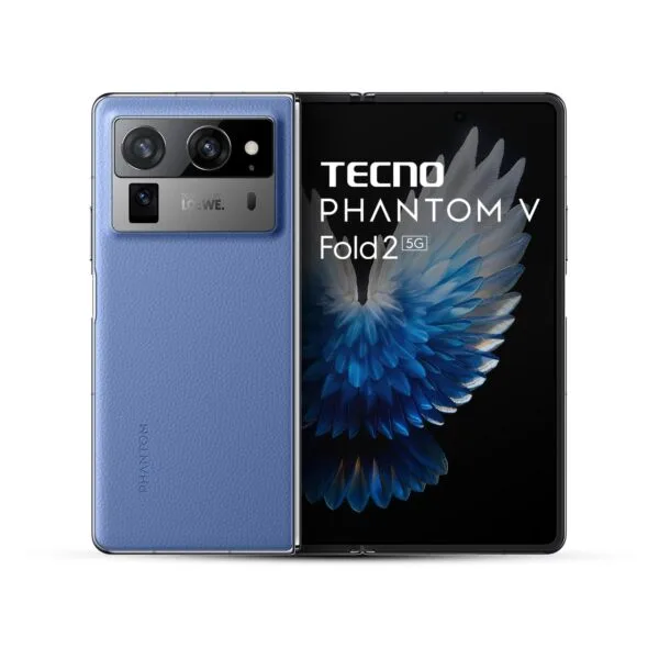 Tecno Phantom V Fold 2 (Rippling Blue, 12GB+512GB) | Strongest Fold Ever | Largest Battery in Fold Segment-5750mAh | Segment Largest Display | Rear - Triple 50MP Camera with OIS | 70W Fast Charger - Image 2
