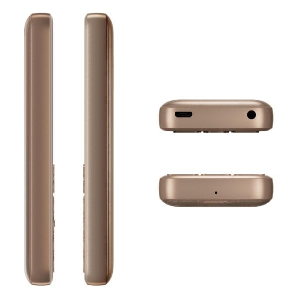 Nokia 130 Music | Built-in Powerful Loud Speaker with Music Player and Wireless FM Radio | Dedicated Music Buttons | Big 2.4 Display | 1 Month Standby Battery Life | Gold - Image 6
