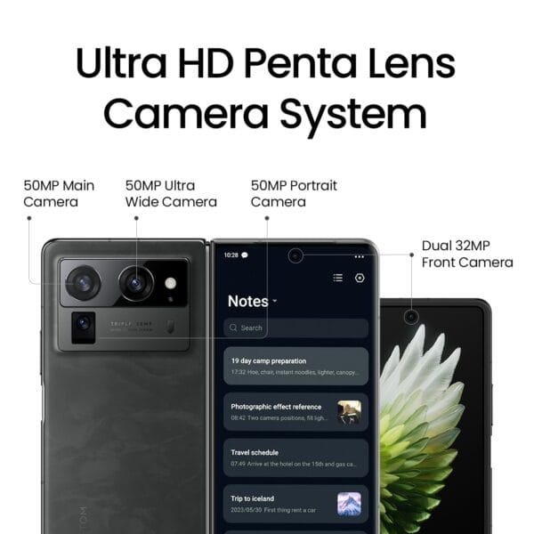 Tecno Phantom V Fold 2 (Karst Green, 12GB+512GB) | Strongest Fold Ever | Largest Battery in Fold Segment-5750mAh | Segment Largest Display | Rear-Triple 50MP Camera with OIS, Wi-Fi | 70W Fast Charger - Image 8