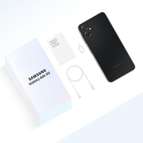 Samsung Galaxy A06 5G (Black, 6GB RAM, 128GB Storage)| True 5G with 12 5G Bands | 50MP Dual Camera | 4 Gen Updates | IP54 | Voice Focus - Image 7