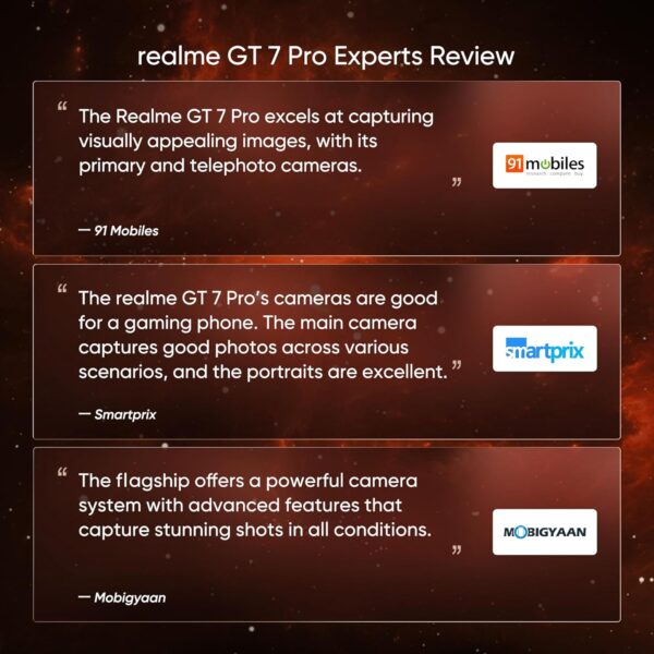 realme GT 7 Pro (Mars Orange,16GB+512GB) |India's First Snapdragon 8 Elite Processor | 3X Periscope Flagship Camera| RealWorld Eco² OLED Plus Display - Image 7