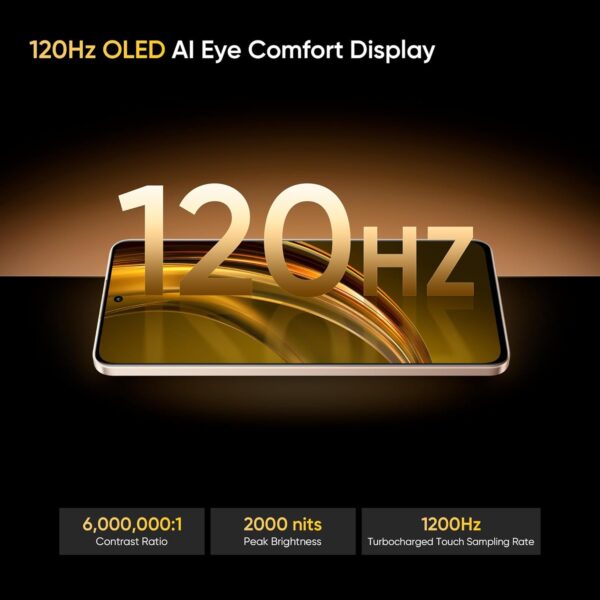 realme 13+ 5G (Victory Gold, 8GB RAM, 256GB Storage) 6.67" AMOLED Display | 80W Ultra Charging DAK | Dimensity 7300E Processor - Image 9