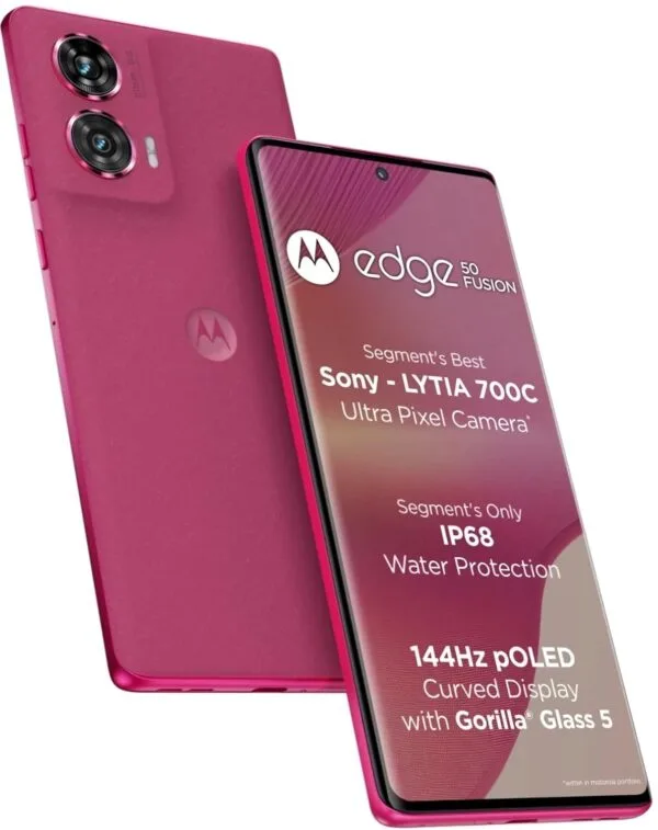 Motorola Edge 50 Fusion 5G (Hot Pink, 8GB RAM, 128GB Storage)