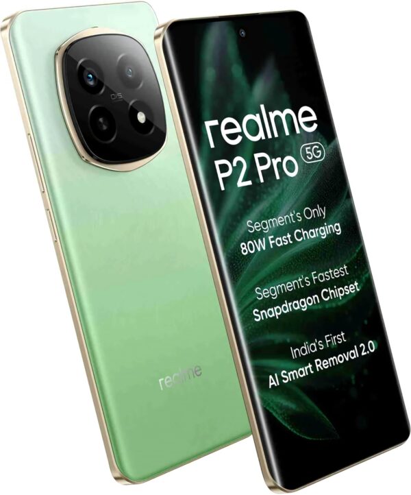 realme P2 Pro 5G (Parrot Green, 12 GB RAM, 256GB Storage) | Up to 24GB Dynamic RAM | 6.7" Curved Display | 7s Gen2 Processor | 4500 mm VC Cooling System | Sony LYT-600 OIS Camera | 80 W Fast Charging - Image 3