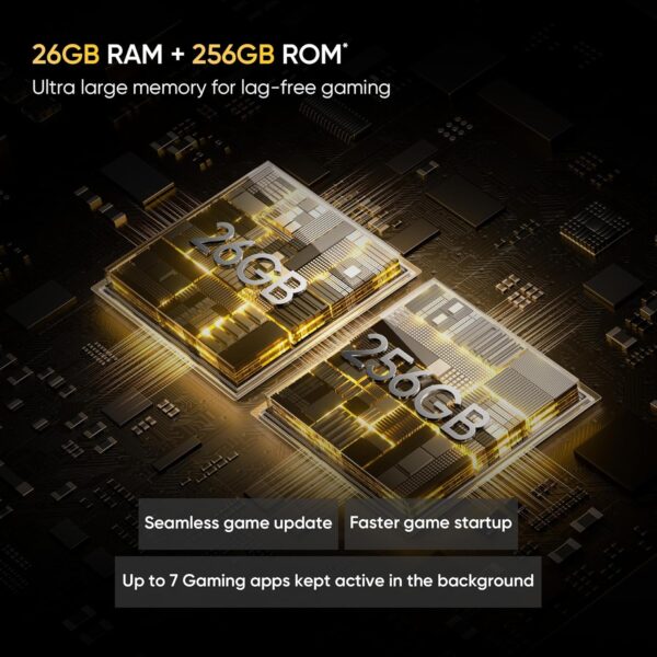 realme 13+ 5G (Victory Gold, 8GB RAM, 256GB Storage) 6.67" AMOLED Display | 80W Ultra Charging DAK | Dimensity 7300E Processor - Image 4
