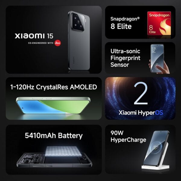 Xiaomi 15 (Black, 12GB RAM, 512GB Storage) - Image 2
