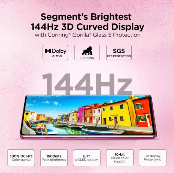 Motorola Edge 50 Fusion 5G (Hot Pink, 8GB RAM, 128GB Storage) - Image 7
