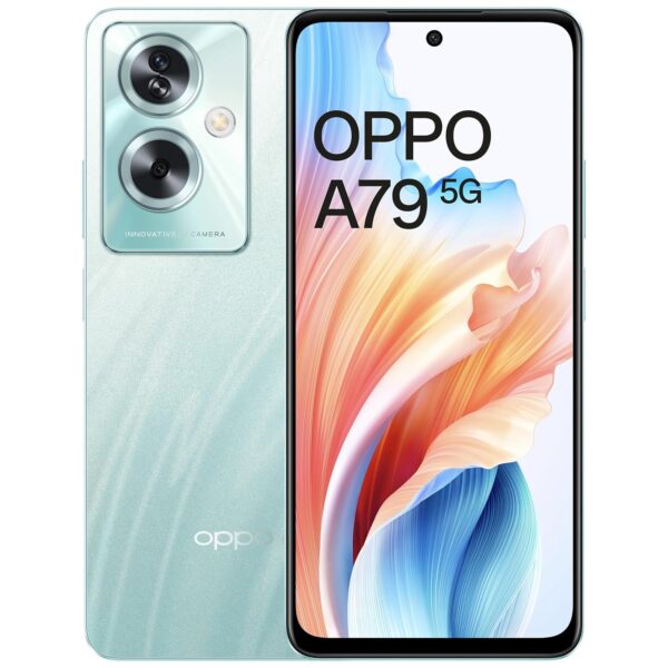 Oppo A79 5G (Glowing Green, 8GB RAM, 128GB Storage) | 5000 mAh Battery with 33W SUPERVOOC Charger | 50MP AI Rear Camera | 6.72" FHD+ 90Hz Display | with No Cost EMI/Additional Exchange Offers