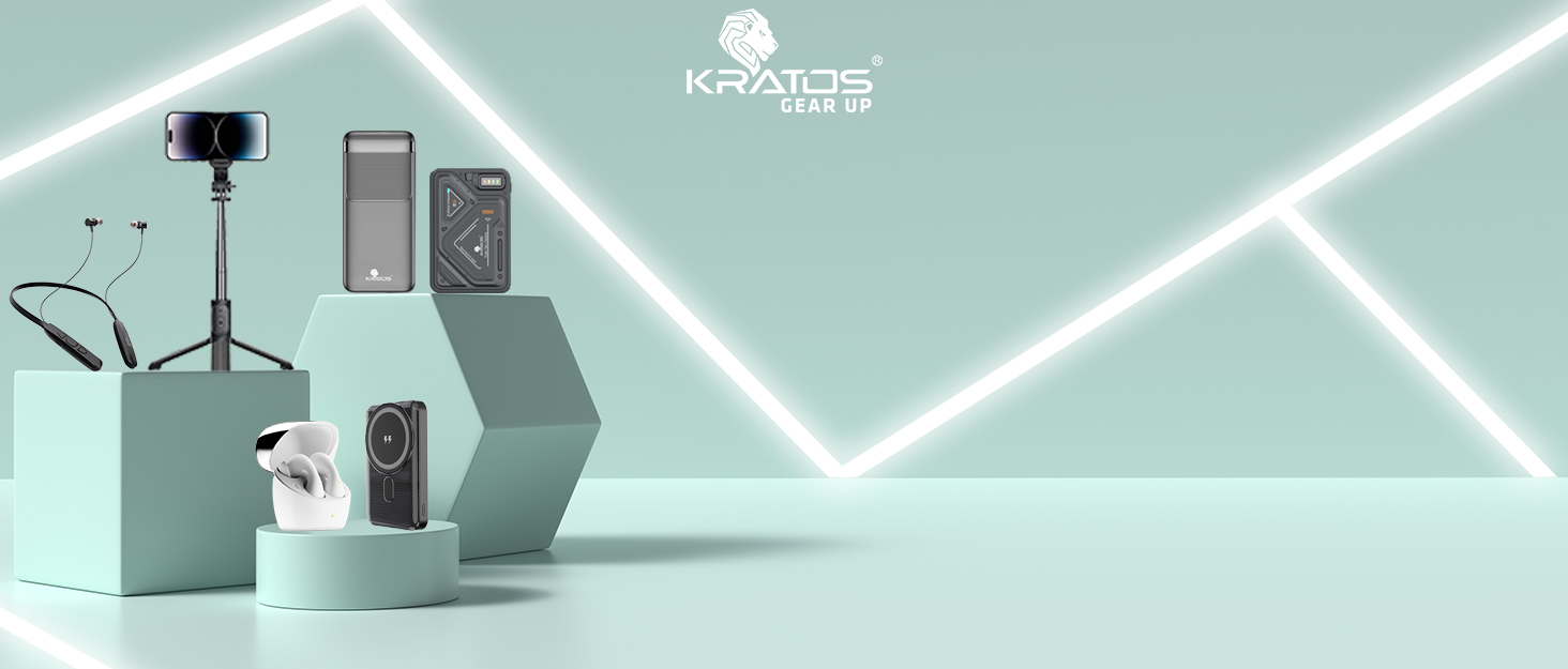 kratos,power bank,wireless powerbank,selfie stick,mobile tripod,car mobile holder,charger